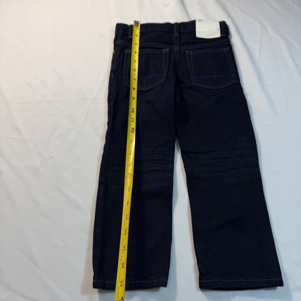 BabyGap 1969 Toddler Boy Straight Leg Jeans Dark Indigo Adjustable Waist 3 Years - Picture 2 of 6